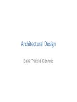 Thiết kế kiến trúc của kỹ thuật phần mềm