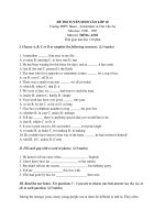 đè thi tiếng anh 10