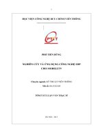 NGHIÊN CỨU VÀ ỨNG DỤNG CÔNG NGHỆ SDP CHO MOBILETV