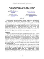 Hướng người tiêu dùng chấp nhận mobile marketing