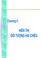 slide chương 4: hiển thị đối tượng hai chiều
