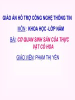 Cơ quan SS của thực vật có hoa