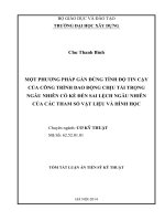 một phương pháp gần đúng tính độ tin cậy của công trình dao động chịu tải trong ngẫu nhiên có kể đến sai lệch ngẫu nhiên của các tham số vật liệu và hình học