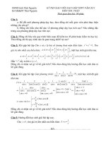 Đề thi GVG tỉnh môn Toán THPT (2011)-Thái Nguyên