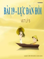 bài giảng vật lý 6 bài 9 lực đàn hồi