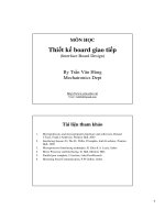 Giáo trình thiết kế board giao tiếp