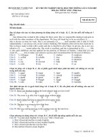 Đề Tốt nghiệp Tiếng Anh THPT 2007_Phân ban _ lần 2