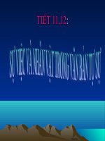 Tiết 11,12Sự việc và nhân vật...