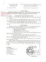 Kế hoạch năm học 2011 - 2012