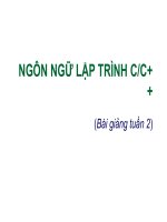 Kiểu dữ liệu đơn giản của ngôn ngữ lập trình c và c++