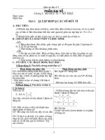 Giáo án đại số 7 kì I chuẩn