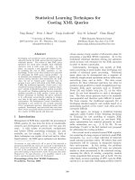 Statistical learning techniques for query