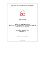 NGHIÊN CỨU GIẢI PHÁP KỸ THUẬT TRIỂN KHAI, VẬN HÀNH KHAI THÁC NỘI MẠNG VÀ LIÊN MẠNG THÔNG TIN DI ĐỘNG CHO VNPT