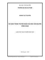 so sánh trong truyện ngắn của nhà văn nguyễn công hoan