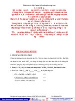 Các PP giải nhanh BT hóa học