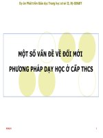 Một số vấn đề đổi mới PPDH ở cấp THCS