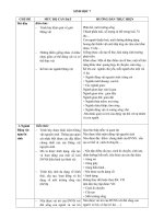 Chuẩn kiến thức kỹ năng Sinh 7