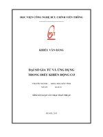 ĐẠI SỐ GIA TỬ VÀ ỨNG DỤNG TRONG ĐIỀU KHIỂN ĐỘNG CƠ