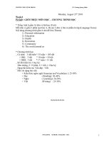 Giáo án tiếng anh 6 có hình