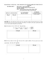 Đề thi và đáp án thi MTCT Quốc gia 2010 - Môn Toán THPT