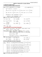 bài tập toán 11 HK1 + pp giải từng dạng