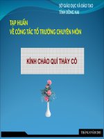 TL tâp huấn TTCM chuyên đề 2