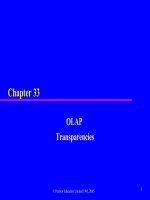 slide cơ sở dữ liệu tiếng anh chương  (33) olap transparencies
