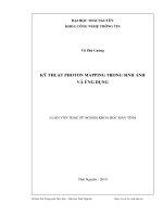 Kỹ thuật PHOTON MAPPING trong sinh ảnh và ứng dụng