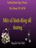 MOT SỐ HÌNH ĐỘNG