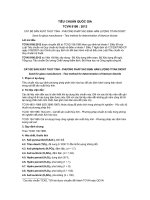 TIÊU CHUẨN QUỐC GIA TCVN 9186 : 2012 CÁT ĐỂ SẢN XUẤT THỦY TINH - PHƯƠNG PHÁP XÁC ĐỊNH HÀM LƯỢNG TITAN DIOXIT