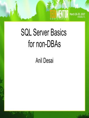SQL server basics slide