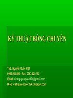 ky thuat bong chuyen