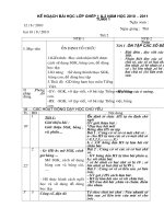 Giáo án lớp 1+2 :Tuần 1 đến tuần 3.