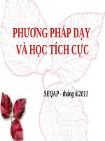 Day học theo chuong trinh SEQAP
