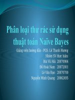 slike thuyết trình báo cáo đề tài viết chương trình phân loại thư rác