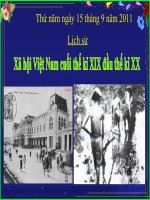 Bài 4: Xã hội Việt Nam cuối TK XIX đầu TK XX