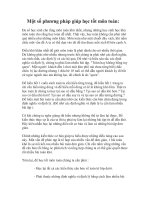 Một số phương pháp giúp học tốt môn Toán