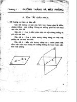 Tóm tắt lý thuyết và pp giải toán HHKG