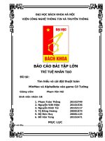 báo cáo môn trí tuê nhân tạo  áp dụng thuật toán tìm kiếm minmax và cắt tỉa alpha beta xây dựng trò chơi cờ cờ tướng trên ngôn ngữ java