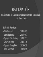 slike thuyết trình áp dụng thuật toán tìm kiếm min max và alphabeta cắt tỉa xây dựng trò chơi cờ ca rô trên ngôn ngữ java