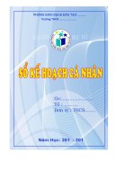 Bìa kế hoạch cá nhân PTS đẹp