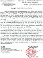 HD điều chỉnh nội dung dạy học GDPT 2011- 2012