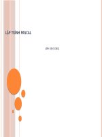 bài giảng pascal