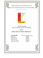 báo cáo sử lý ngôn ngữ tự nhiên phân tích cú pháp thống kê