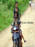 Chỉ có ở Việt Nam