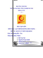 Bài tập lớn môn học lập trình hướng đối tượng đề tài: quản lý nhân hộ khẩu