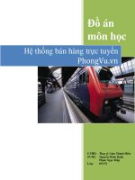 Đồ án môn học  hệ thống bán hàng trực tuyến phongvu.vn