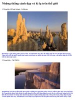 Những thắng cảnh đẹp và kỳ lạ trên thế giới