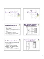 Bộ nhớ ảo trong nguyên lý hệ điều hành