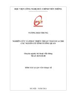 NGHIÊN CỨU VÀ PHÁT TRIỂN THUẬT TOÁN ICA CHO  CÁC NGUỒN CÓ TÍNH TƯƠNG QUAN